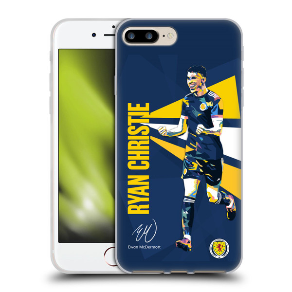 Scotland National Football Team Players Ryan Christie Soft Gel Case for Apple iPhone 7 Plus / iPhone 8 Plus