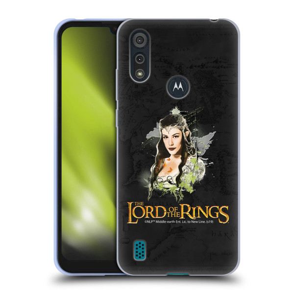 The Lord Of The Rings The Fellowship Of The Ring Character Art Arwen Soft Gel Case for Motorola Moto E6s (2020)