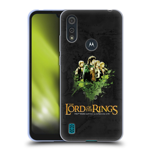 The Lord Of The Rings The Fellowship Of The Ring Character Art Group Soft Gel Case for Motorola Moto E6s (2020)