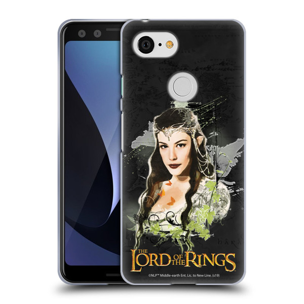 The Lord Of The Rings The Fellowship Of The Ring Character Art Arwen Soft Gel Case for Google Pixel 3