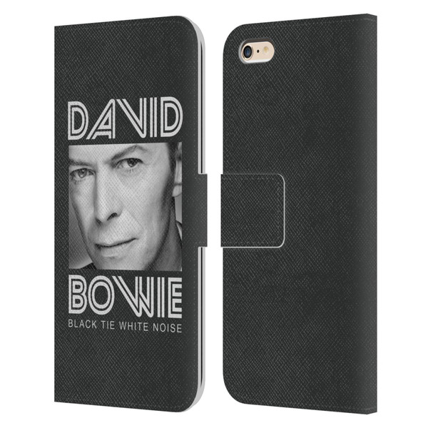 David Bowie Album Art Black Tie Leather Book Wallet Case Cover For Apple iPhone 6 Plus / iPhone 6s Plus