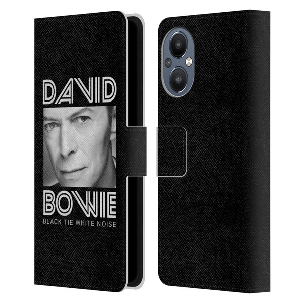David Bowie Album Art Black Tie Leather Book Wallet Case Cover For OnePlus Nord N20 5G