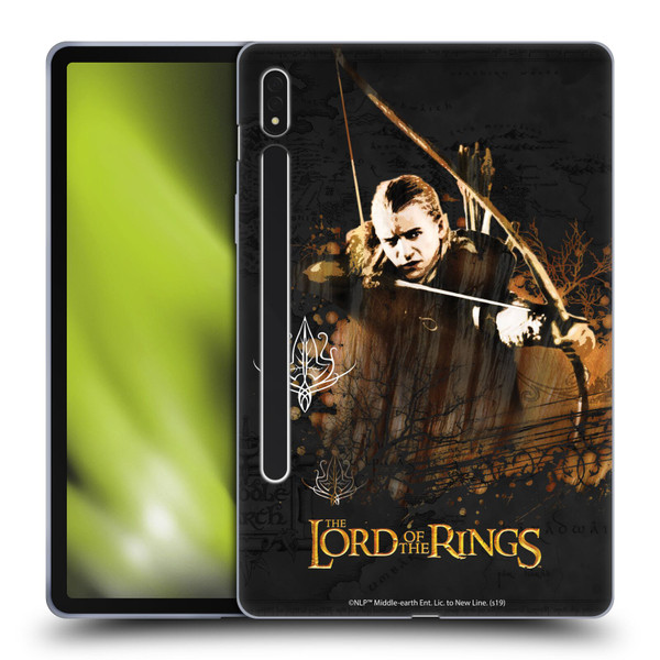 The Lord Of The Rings The Fellowship Of The Ring Character Art Legolas Soft Gel Case for Samsung Galaxy Tab S8