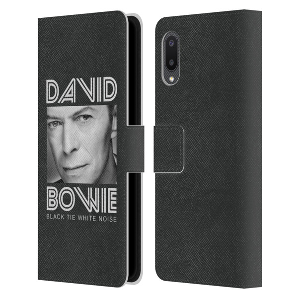 David Bowie Album Art Black Tie Leather Book Wallet Case Cover For Samsung Galaxy A02/M02 (2021)