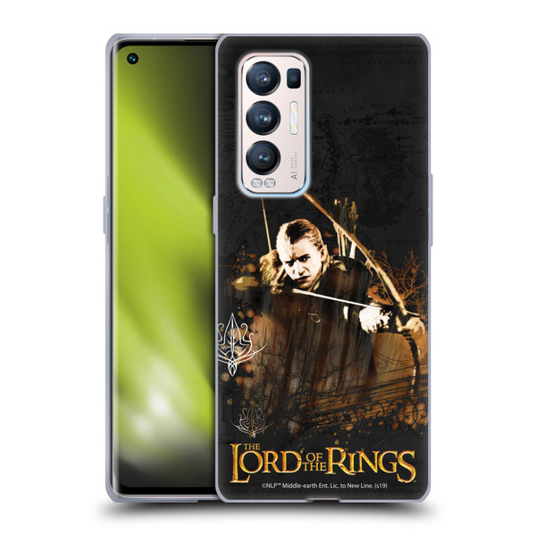 The Lord Of The Rings The Fellowship Of The Ring Character Art Legolas Soft Gel Case for OPPO Find X3 Neo / Reno5 Pro+ 5G