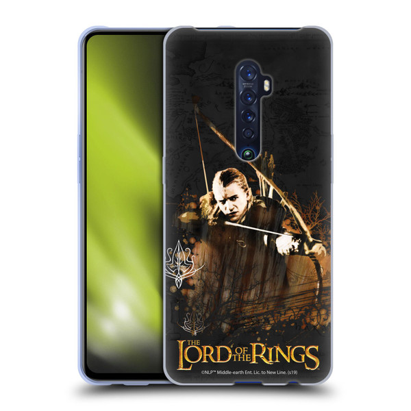 The Lord Of The Rings The Fellowship Of The Ring Character Art Legolas Soft Gel Case for OPPO Reno 2