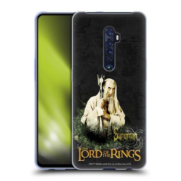 The Lord Of The Rings The Fellowship Of The Ring Character Art Saruman Soft Gel Case for OPPO Reno 2