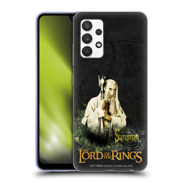 The Lord Of The Rings The Fellowship Of The Ring Character Art Saruman Soft Gel Case for Samsung Galaxy A32 (2021)