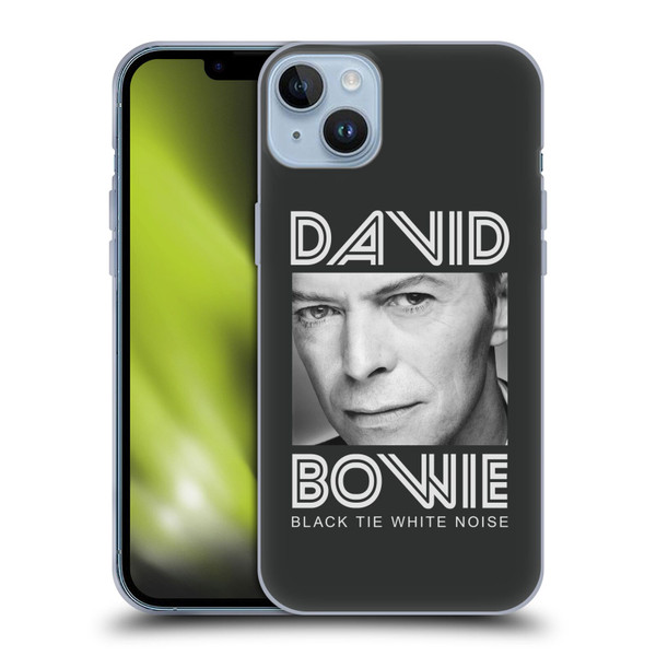 David Bowie Album Art Black Tie Soft Gel Case for Apple iPhone 14 Plus