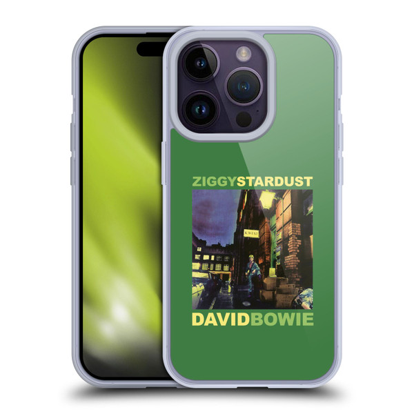David Bowie Album Art Ziggy Stardust Soft Gel Case for Apple iPhone 14 Pro