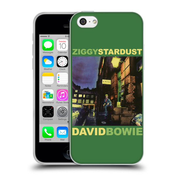 David Bowie Album Art Ziggy Stardust Soft Gel Case for Apple iPhone 5c