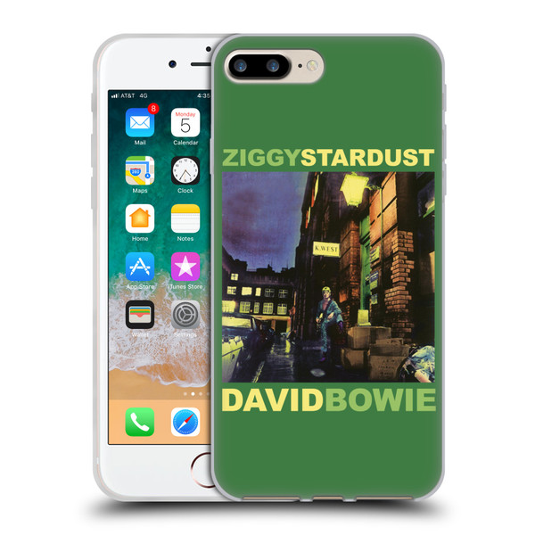 David Bowie Album Art Ziggy Stardust Soft Gel Case for Apple iPhone 7 Plus / iPhone 8 Plus
