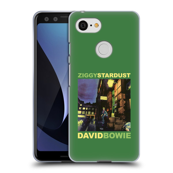 David Bowie Album Art Ziggy Stardust Soft Gel Case for Google Pixel 3
