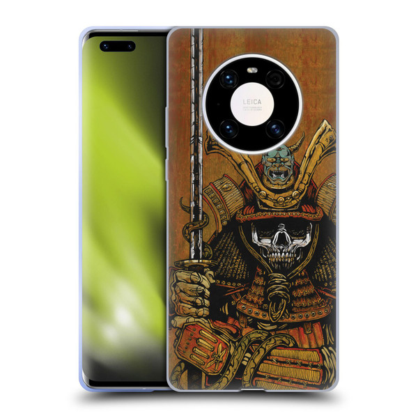 David Lozeau Colourful Grunge Samurai Soft Gel Case for Huawei Mate 40 Pro 5G