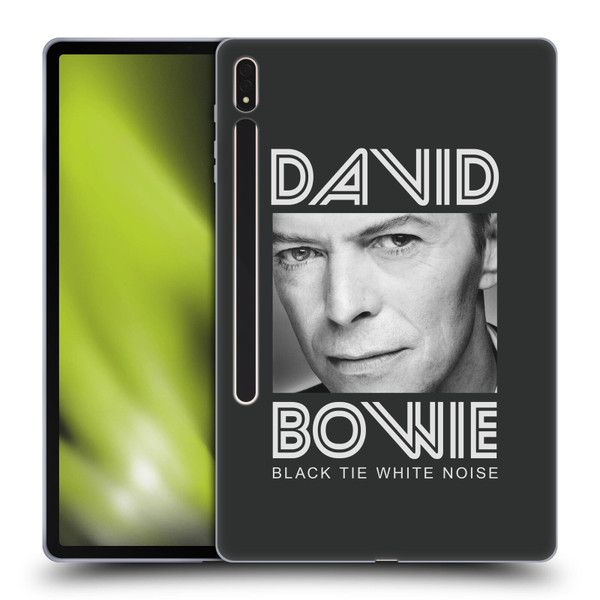 David Bowie Album Art Black Tie Soft Gel Case for Samsung Galaxy Tab S8 Plus