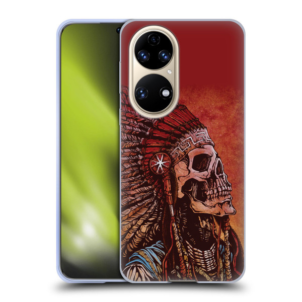 David Lozeau Colourful Grunge Native American Soft Gel Case for Huawei P50