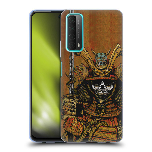 David Lozeau Colourful Grunge Samurai Soft Gel Case for Huawei P Smart (2021)