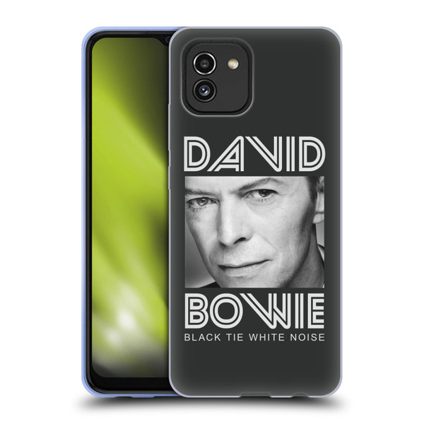 David Bowie Album Art Black Tie Soft Gel Case for Samsung Galaxy A03 (2021)