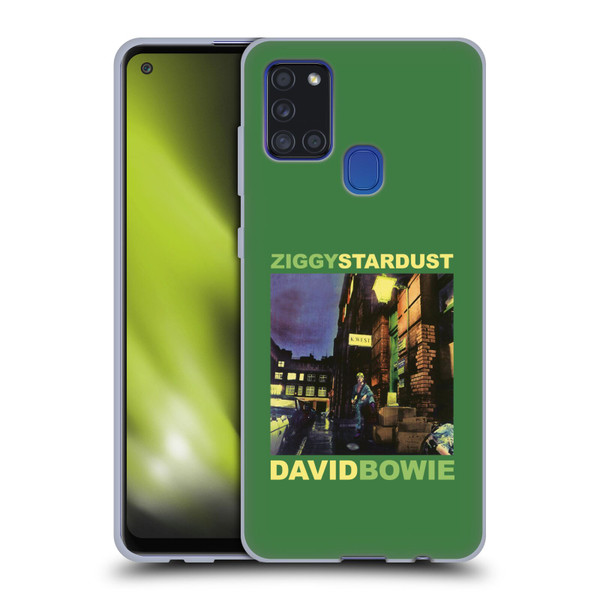 David Bowie Album Art Ziggy Stardust Soft Gel Case for Samsung Galaxy A21s (2020)