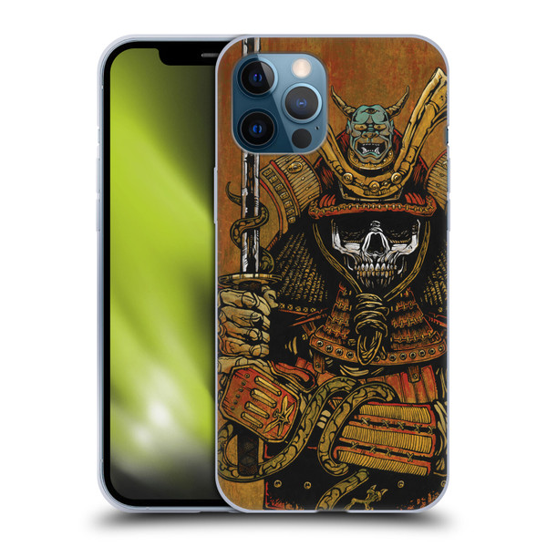 David Lozeau Colourful Grunge Samurai Soft Gel Case for Apple iPhone 12 Pro Max