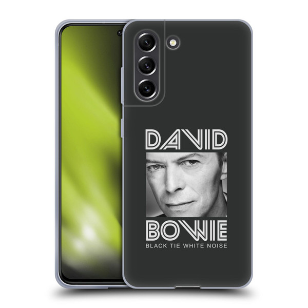 David Bowie Album Art Black Tie Soft Gel Case for Samsung Galaxy S21 FE 5G