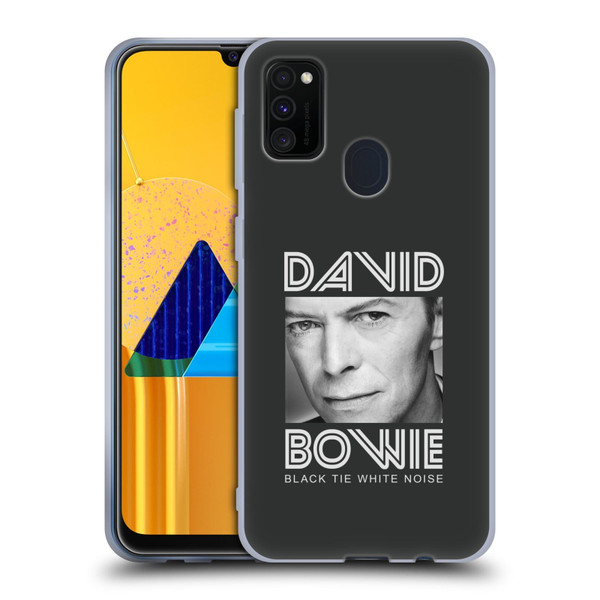 David Bowie Album Art Black Tie Soft Gel Case for Samsung Galaxy M30s (2019)/M21 (2020)