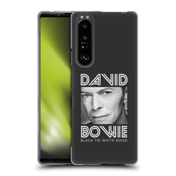 David Bowie Album Art Black Tie Soft Gel Case for Sony Xperia 1 III