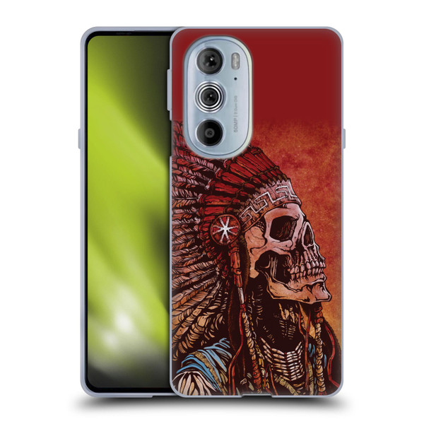 David Lozeau Colourful Grunge Native American Soft Gel Case for Motorola Edge X30