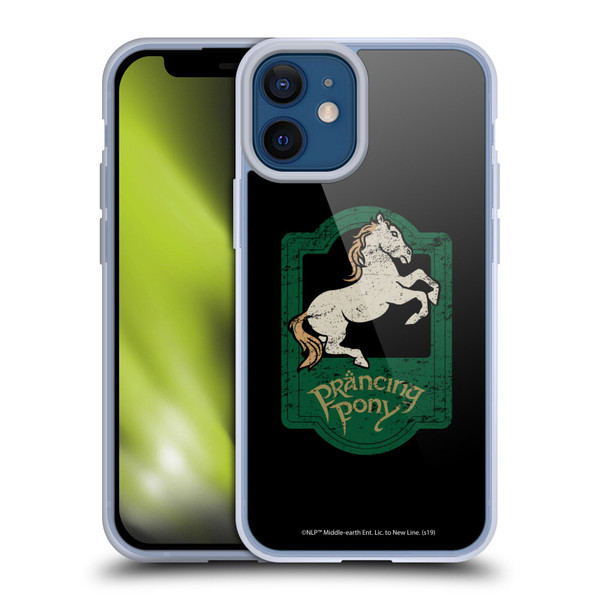 The Lord Of The Rings The Fellowship Of The Ring Graphics Prancing Pony Soft Gel Case for Apple iPhone 12 Mini