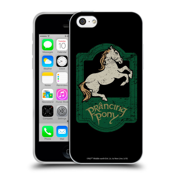 The Lord Of The Rings The Fellowship Of The Ring Graphics Prancing Pony Soft Gel Case for Apple iPhone 5c