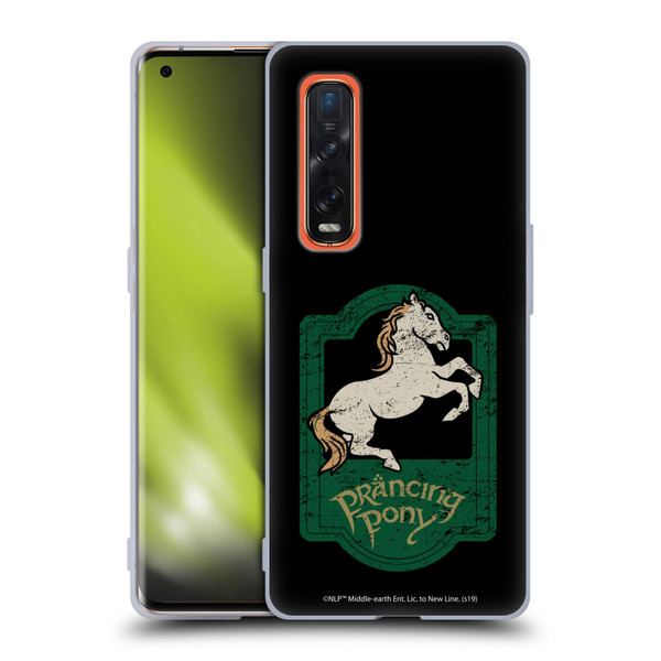 The Lord Of The Rings The Fellowship Of The Ring Graphics Prancing Pony Soft Gel Case for OPPO Find X2 Pro 5G
