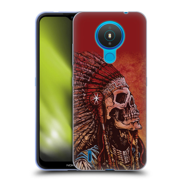 David Lozeau Colourful Grunge Native American Soft Gel Case for Nokia 1.4
