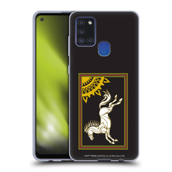 The Lord Of The Rings The Fellowship Of The Ring Graphics Flag Of Rohan Soft Gel Case for Samsung Galaxy A21s (2020)