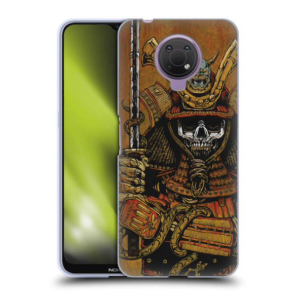 David Lozeau Colourful Grunge Samurai Soft Gel Case for Nokia G10