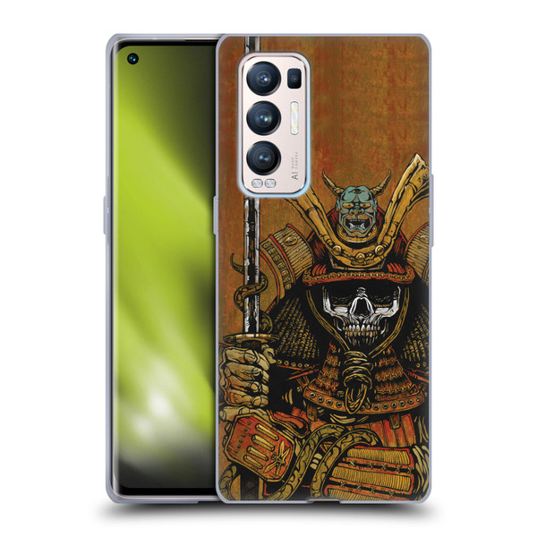 David Lozeau Colourful Grunge Samurai Soft Gel Case for OPPO Find X3 Neo / Reno5 Pro+ 5G