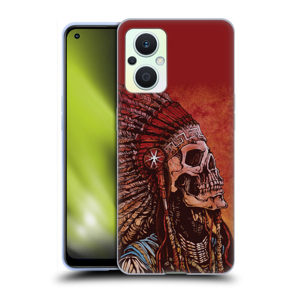 David Lozeau Colourful Grunge Native American Soft Gel Case for OPPO Reno8 Lite