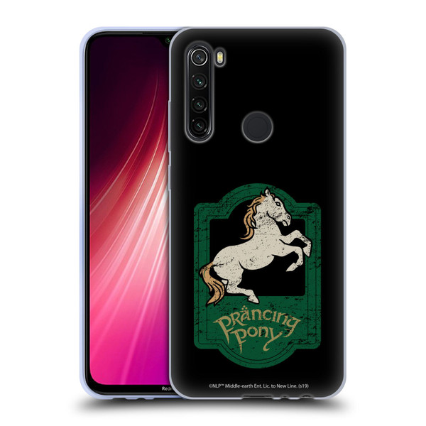 The Lord Of The Rings The Fellowship Of The Ring Graphics Prancing Pony Soft Gel Case for Xiaomi Redmi Note 8T
