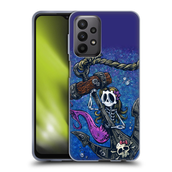 David Lozeau Colourful Grunge Mermaid Anchor Soft Gel Case for Samsung Galaxy A23 / 5G (2022)