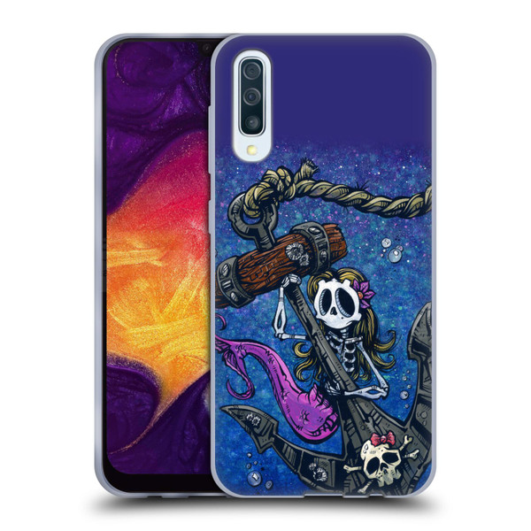 David Lozeau Colourful Grunge Mermaid Anchor Soft Gel Case for Samsung Galaxy A50/A30s (2019)