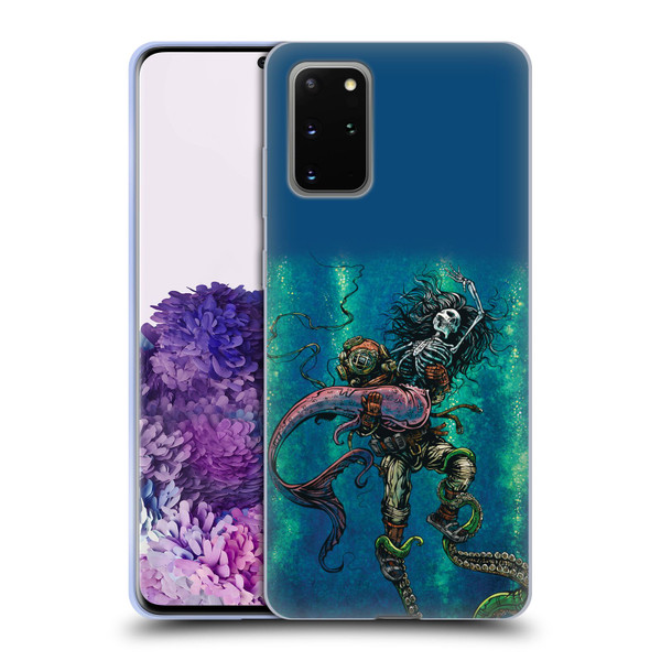 David Lozeau Colourful Grunge Diver And Mermaid Soft Gel Case for Samsung Galaxy S20+ / S20+ 5G