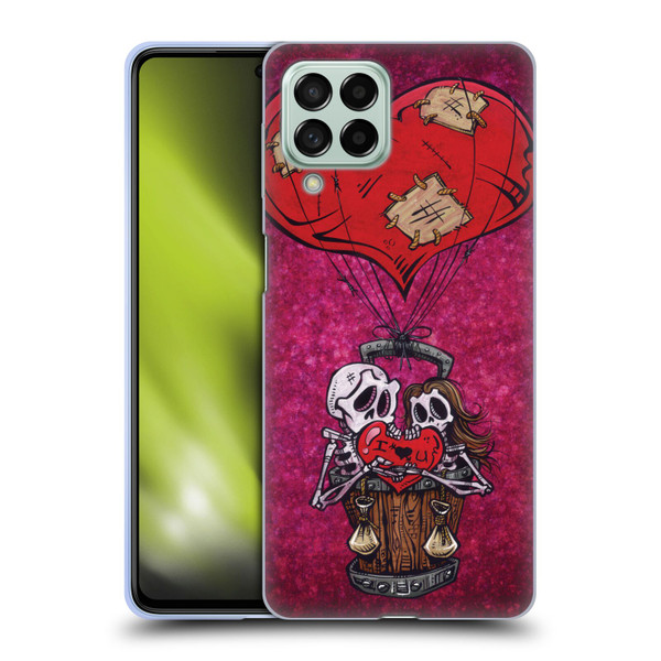 David Lozeau Colourful Grunge Day Of The Dead Soft Gel Case for Samsung Galaxy M53 (2022)