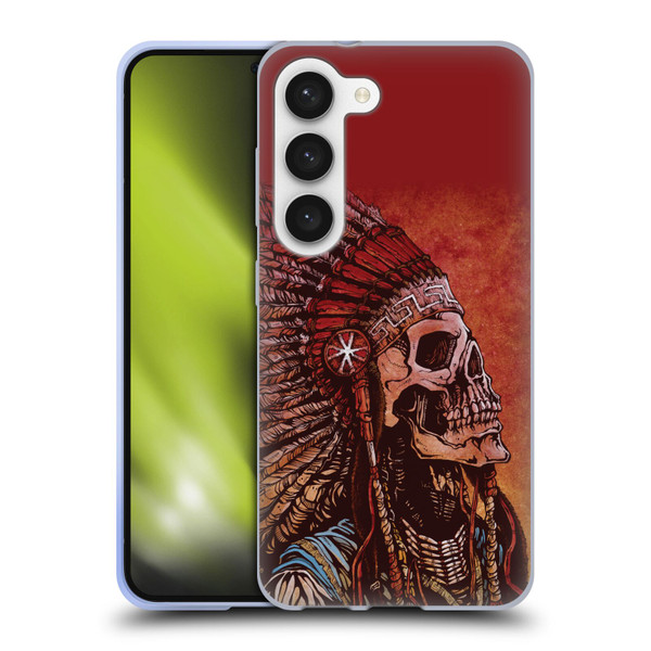 David Lozeau Colourful Grunge Native American Soft Gel Case for Samsung Galaxy S23 5G