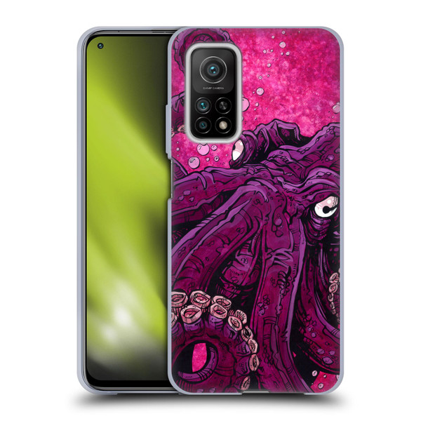 David Lozeau Colourful Grunge Octopus Squid Soft Gel Case for Xiaomi Mi 10T 5G