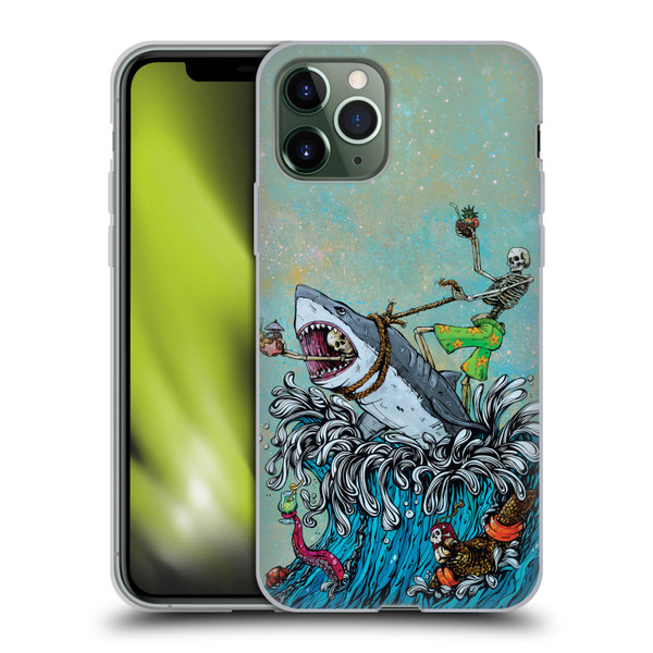 David Lozeau Colourful Art Surfing Soft Gel Case for Apple iPhone 11 Pro