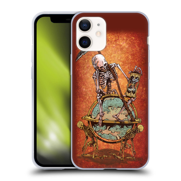 David Lozeau Colourful Art Memento Mori Soft Gel Case for Apple iPhone 12 Mini