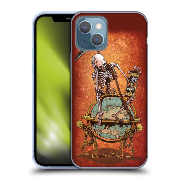 David Lozeau Colourful Art Memento Mori Soft Gel Case for Apple iPhone 13