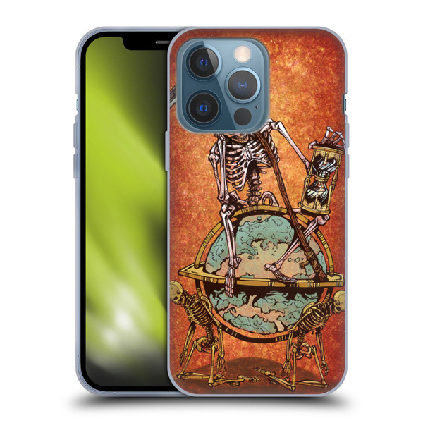 David Lozeau Colourful Art Memento Mori Soft Gel Case for Apple iPhone 13 Pro