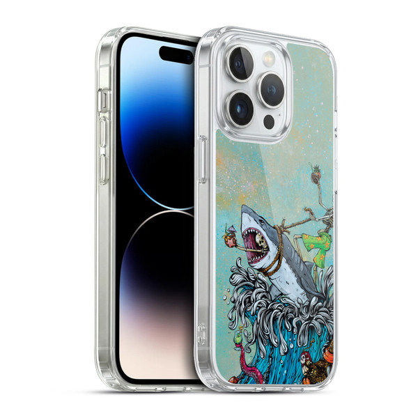 David Lozeau Colourful Art Surfing Soft Gel Case for Apple iPhone 13 Pro & MagSafe