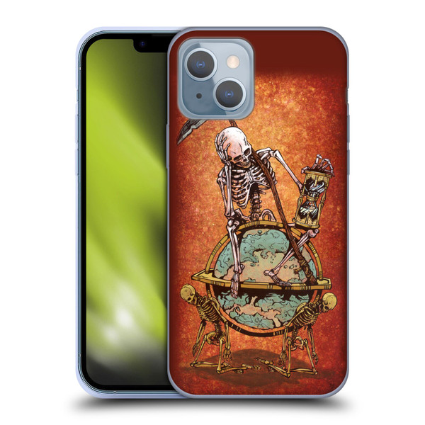 David Lozeau Colourful Art Memento Mori Soft Gel Case for Apple iPhone 14