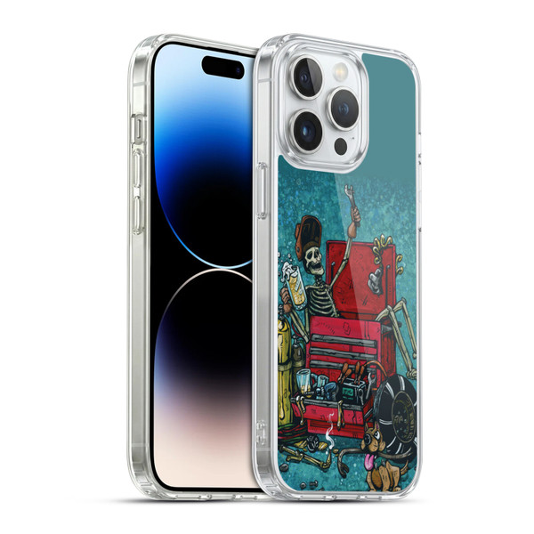 David Lozeau Colourful Art Garage Soft Gel Case for Apple iPhone 14 Pro Max & MagSafe